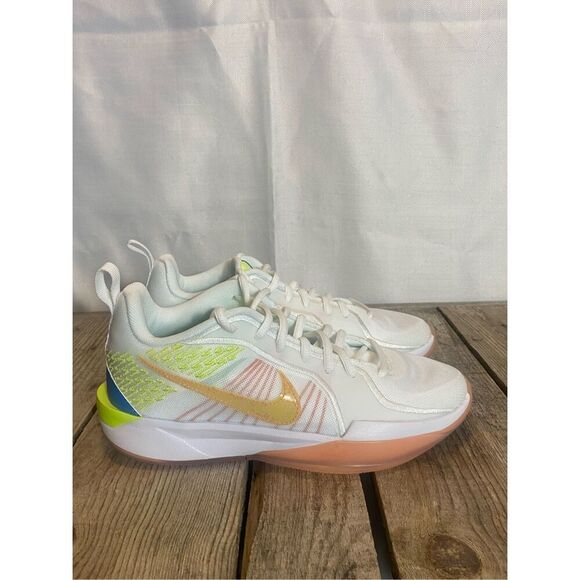 Nike Zoom Freak 5 GS White Multi-Color Basketball Shoes Youth 4.5Y HF1188-104 - Picture 4 of 9